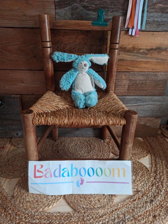 Lapin bleu hochet la Bande à Basile moulin roty tbe