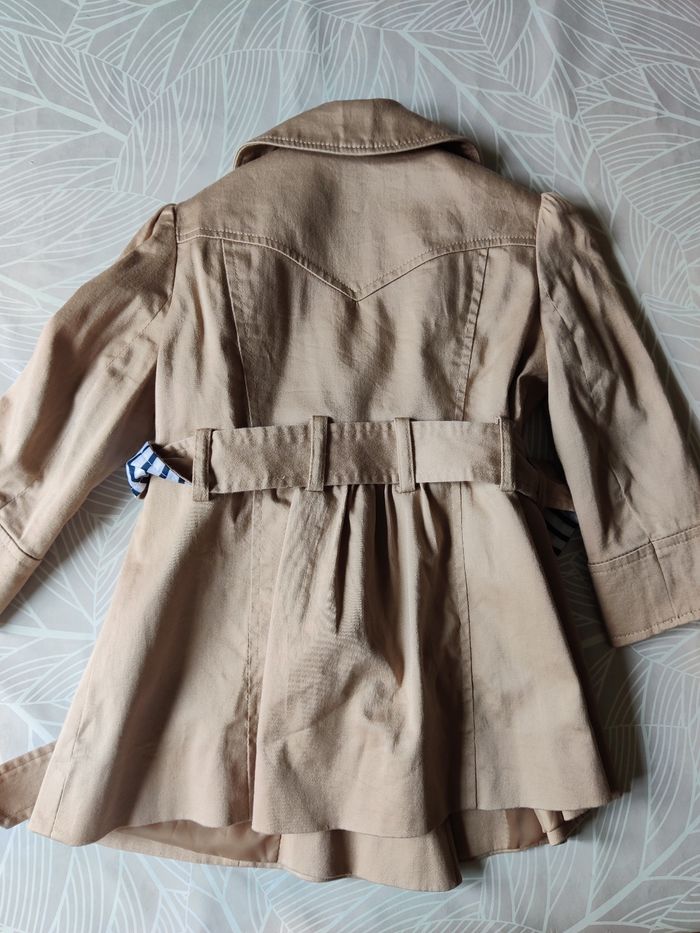 Veste trench-coat beige 3 ans - photo numéro 2