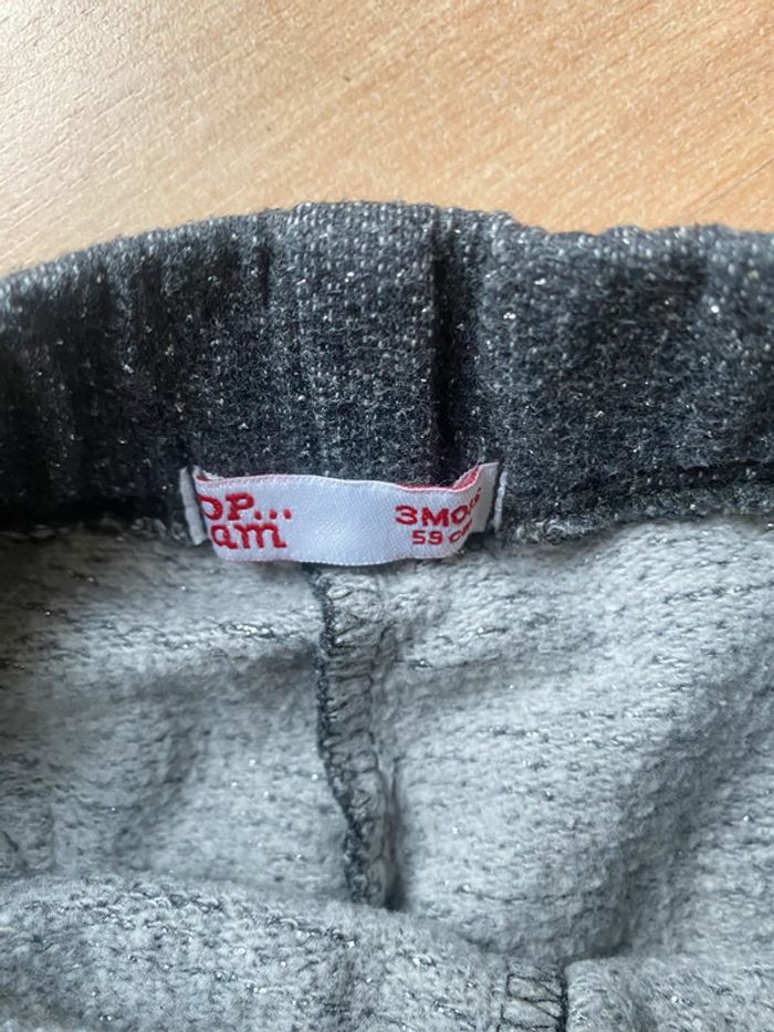 Pantalon chaud gris paillettes - photo numéro 2
