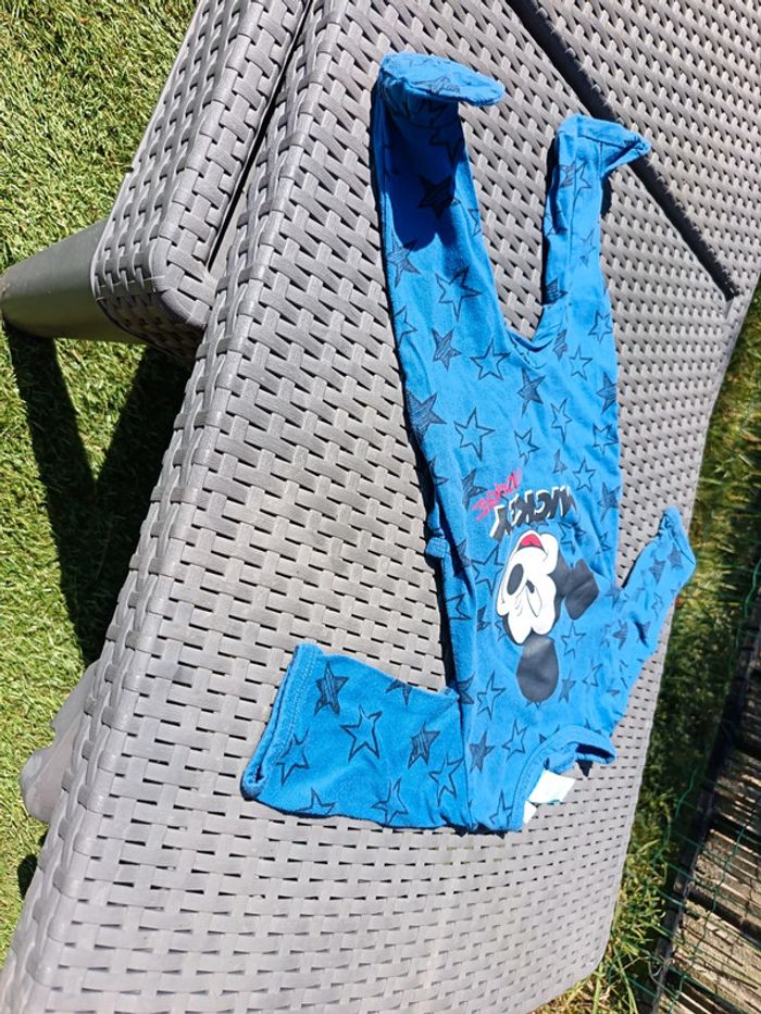 Pyjama grenouillère 3 mois 62 cm très bon état Mickey mouse Disney Baby - photo numéro 3