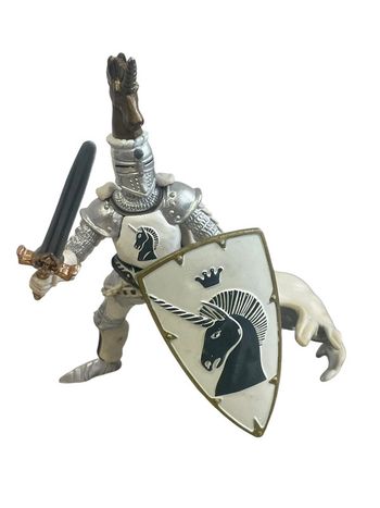 Figurine Papo chevalier maître des armes Cimier licorne 10 cm