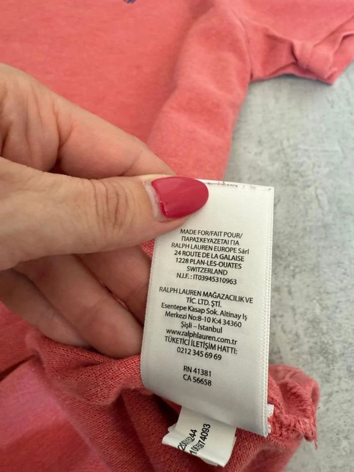 Polo Ralph Lauren corail homme taille M parfait état - photo numéro 11