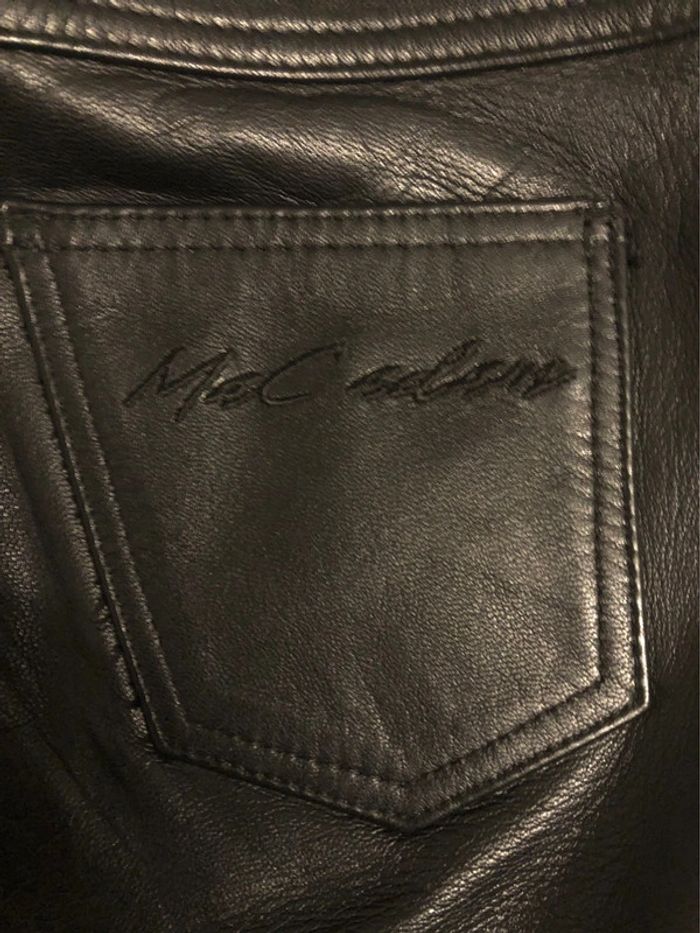 BB-Pantalon moto en cuir « mac adam » T36 porté 1h - photo numéro 7
