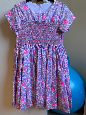 Robe duchesse liberty Betsy neon purple 6 ans réserve 