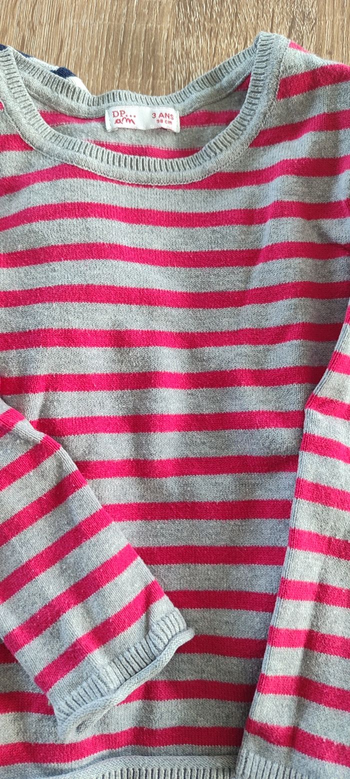 Lot 2 pulls léger rayure - photo numéro 2