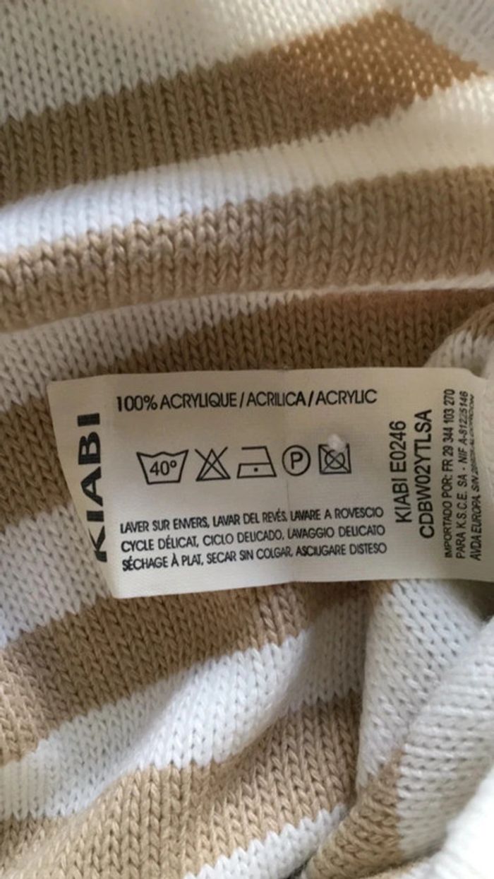 Salopette bebe garçon crème et beige Kiabi 1 mois - photo numéro 6