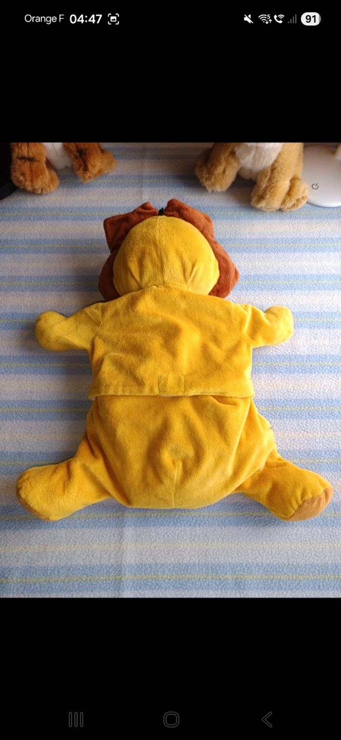 Peluche Lion pour bouillotte ou rangement - photo numéro 2