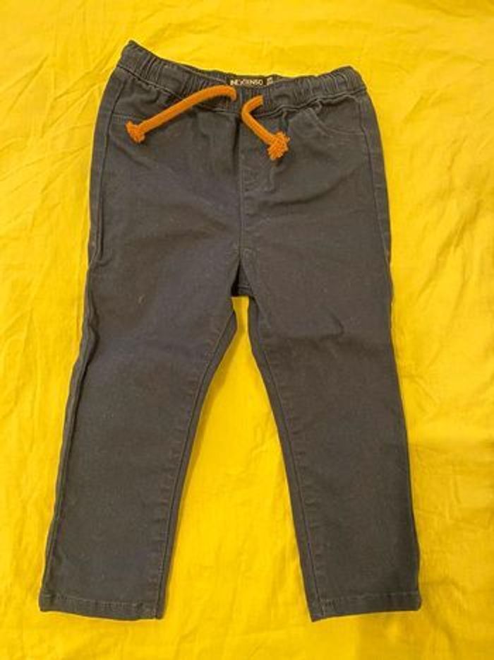Jean et pantalon bleus foncés, lot de 2, 12-18 mois - photo numéro 3