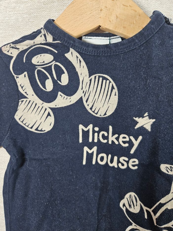 T-shirt manche longue Mickey  3 mois - photo numéro 2