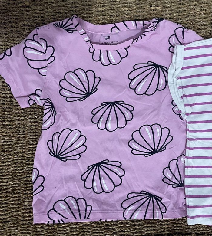 2 hauts fille Coquillages & petit ours - photo numéro 2