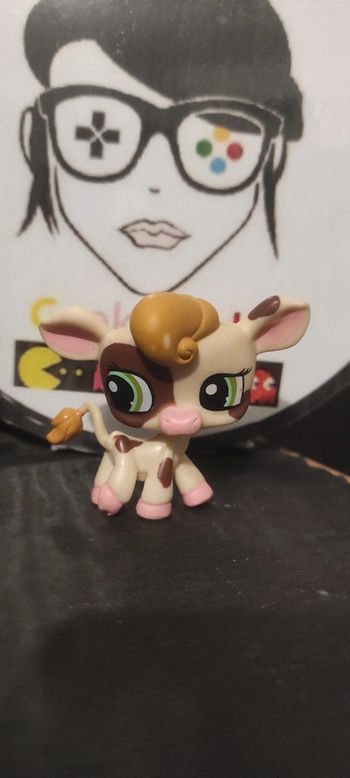 My Littest Petshop Pet Shop LPS hasbro Vache Cow 1457