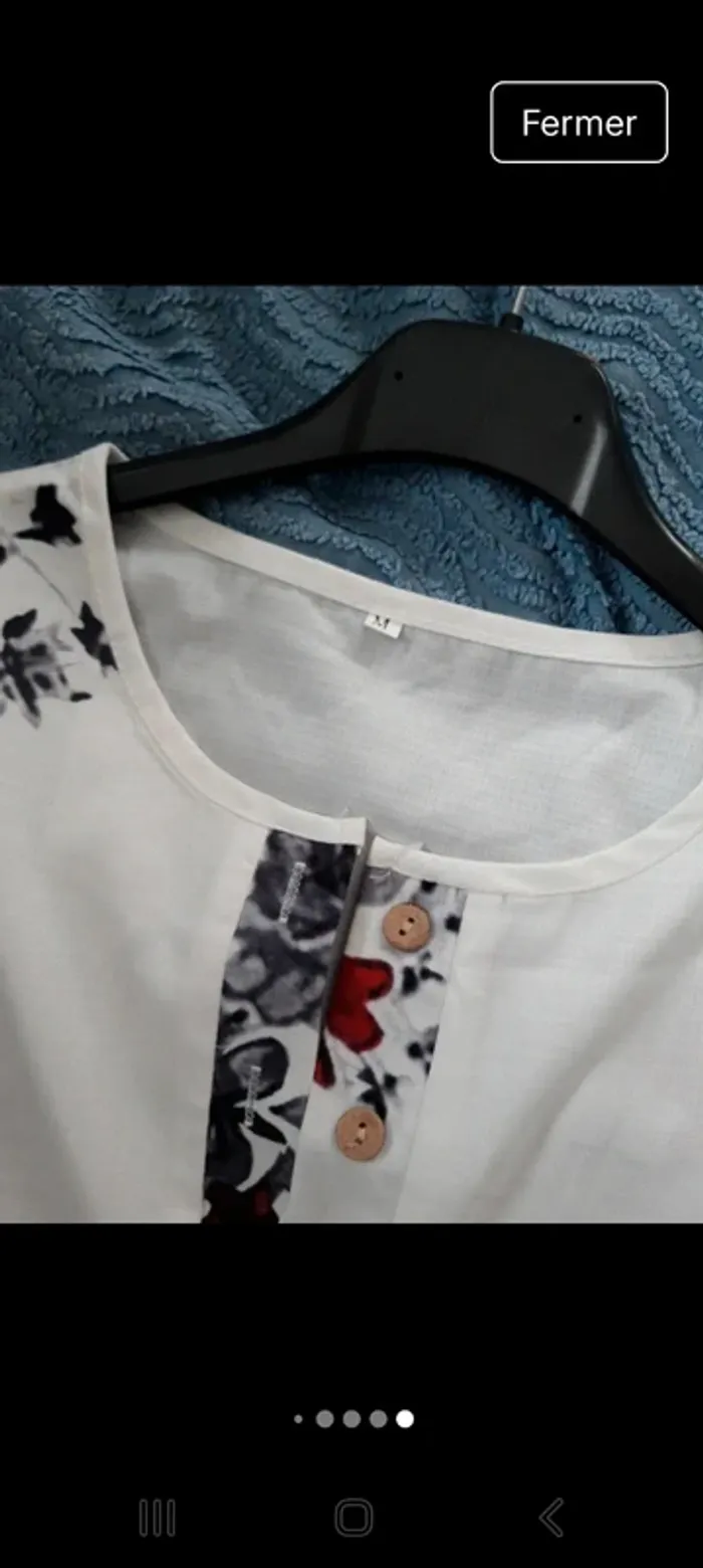 Blouse blanche M - photo numéro 8