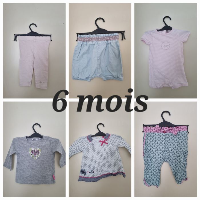 Lot vêtements filles 6 mois