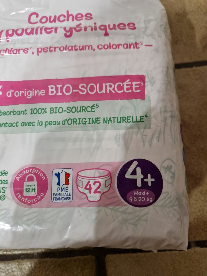 168 couches Love and Green taille 4+ - photo numéro 2