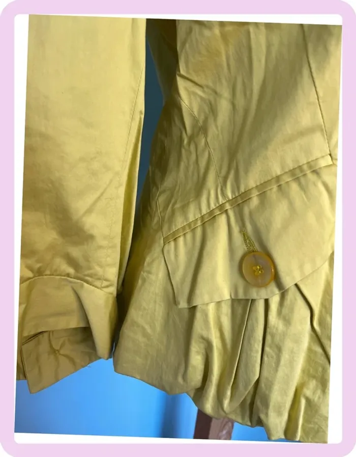 🌿 Veste blazer Zapa – Taille 40 – Vert très clair, manches mi-longues, 3 boutons 🌿 - photo numéro 2