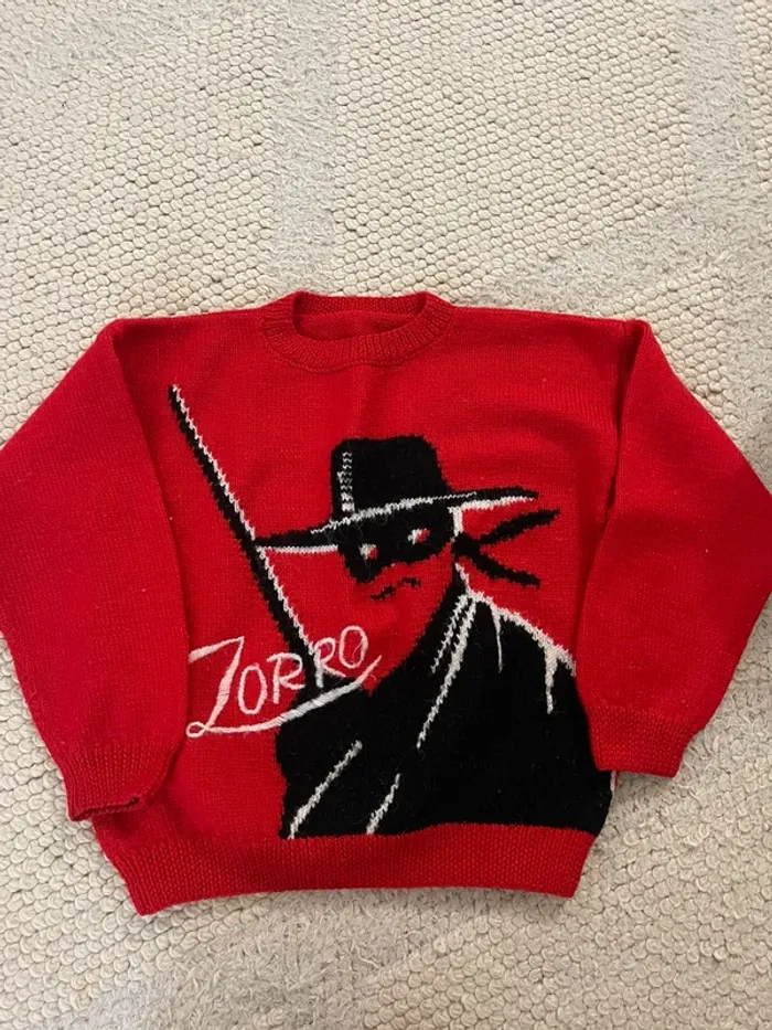 Pull en laine tricoté main