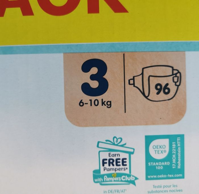 Pampers harmonie taille 3, 6/10kg, 96 couches - photo numéro 2