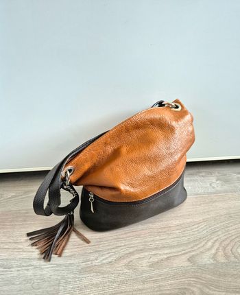 Sac à main beige et marron The Genuine Leather