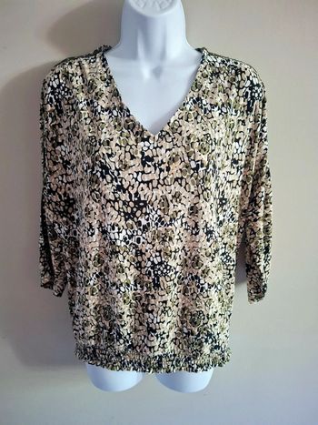 Blouse manches 3/4 Cassis taille S