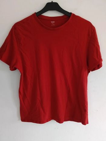 T-shirt manches courtes L couleur bordeau