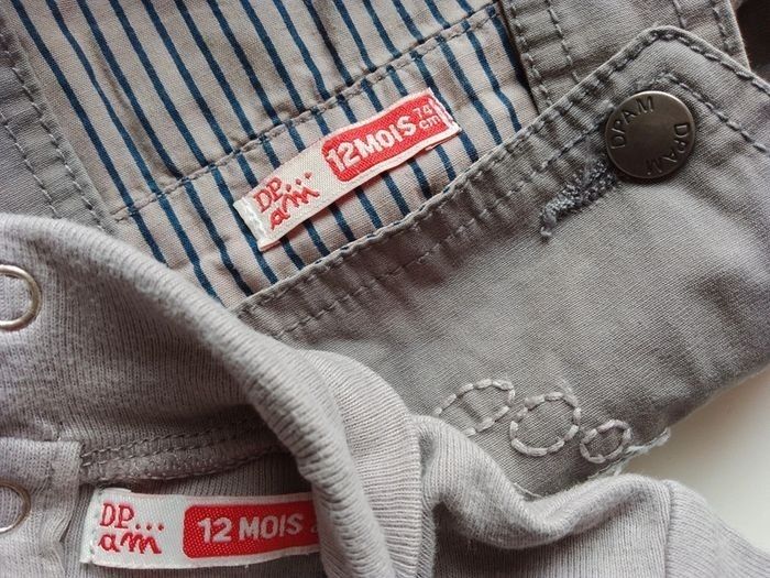 Ensemble salopette tee-shirt garçon 12 mois DPAM - photo numéro 8