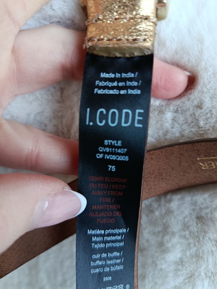 Magnifique ceinture doré icode 75cm - photo numéro 7