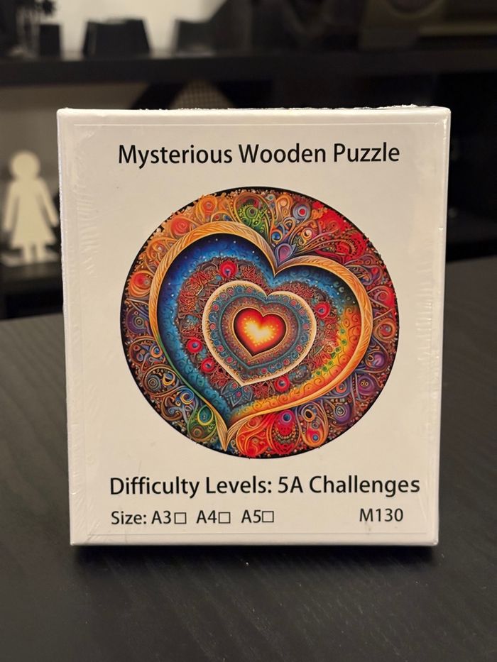 Puzzle 3D en bois multi cœurs