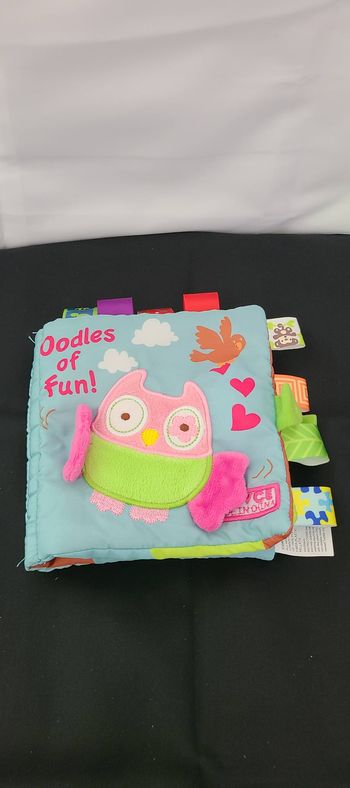 Livre pour bébés garçons et filles, jouet sensoriel en tissu doux et froissé, motif hibou, pour tout