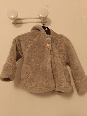 Veste à capuche en polaire toute douce - 3 Pommes