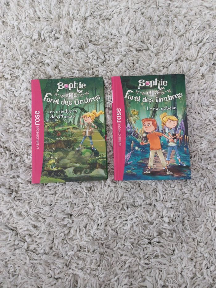 Roman/livre enfant bibliothèque rose "Sophie et la foret des ombres" Tomes 1 et 2