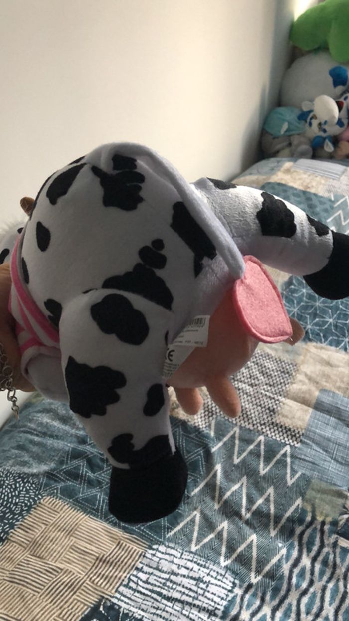 Peluche vache - position assise 30 cm - photo numéro 3