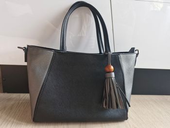 Sac à main noir et gris - Eternel