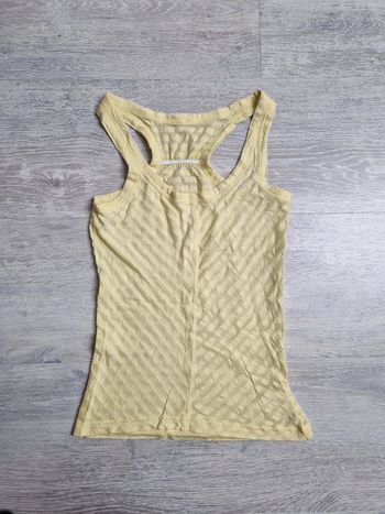 Débardeur dos nageur jaune clair XS neuf