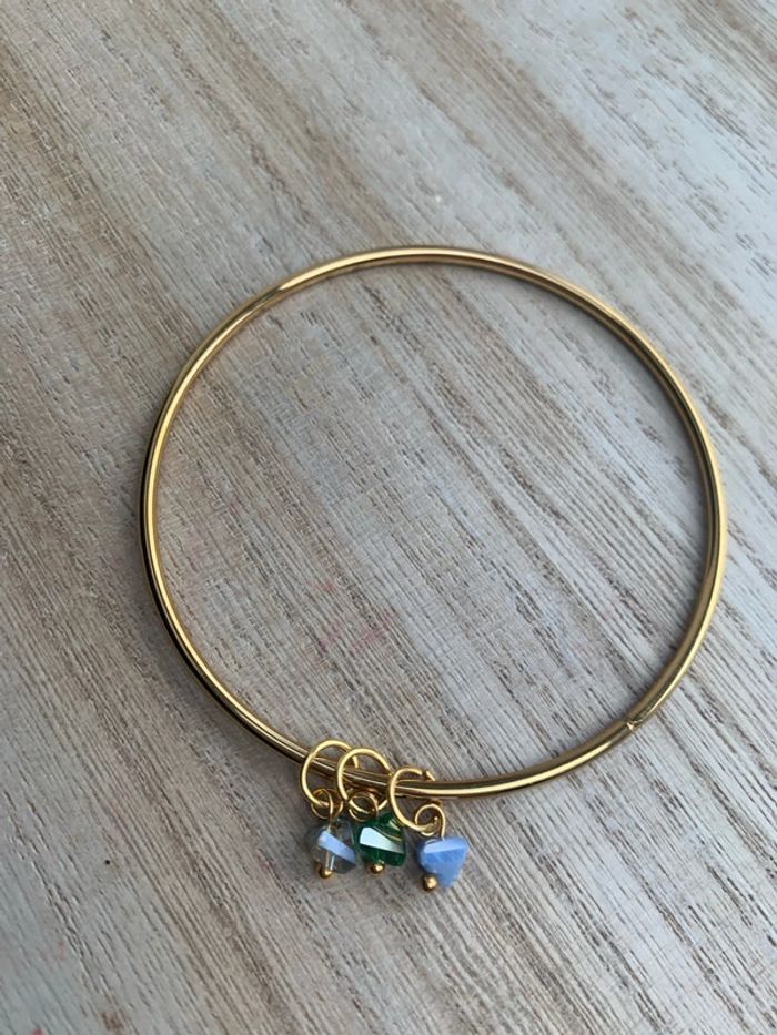 bracelet perles acier inoxydable - photo numéro 2