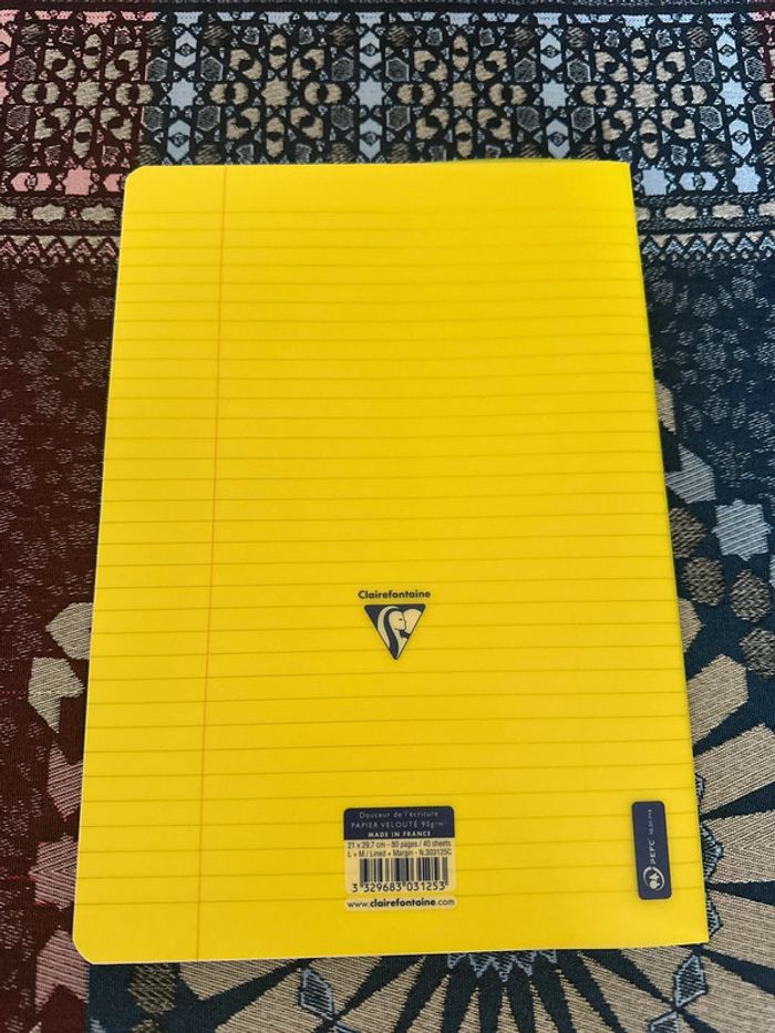 Cahier A4 ligné Clairefontaine 80 pages - photo numéro 2
