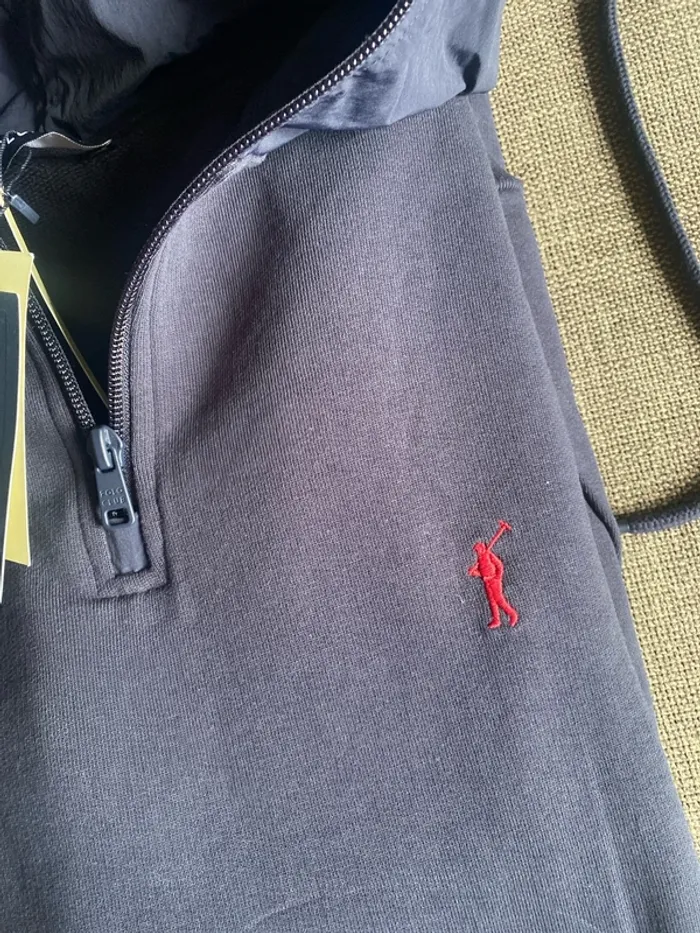 Sweat-shirt bleu marine à capuche et broderie Rigby Go - photo numéro 2