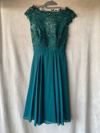 Robe de cérémonie vert sapin