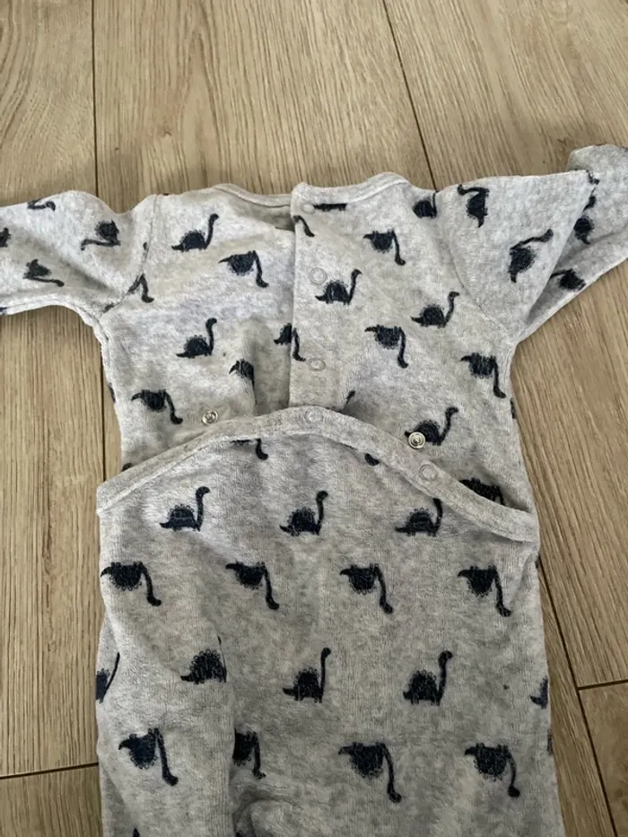 Pyjama velours gris - photo numéro 3