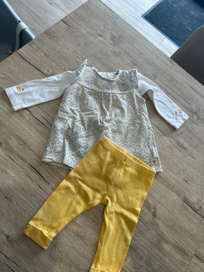 Ensemble 3 pièces escargot 9 mois