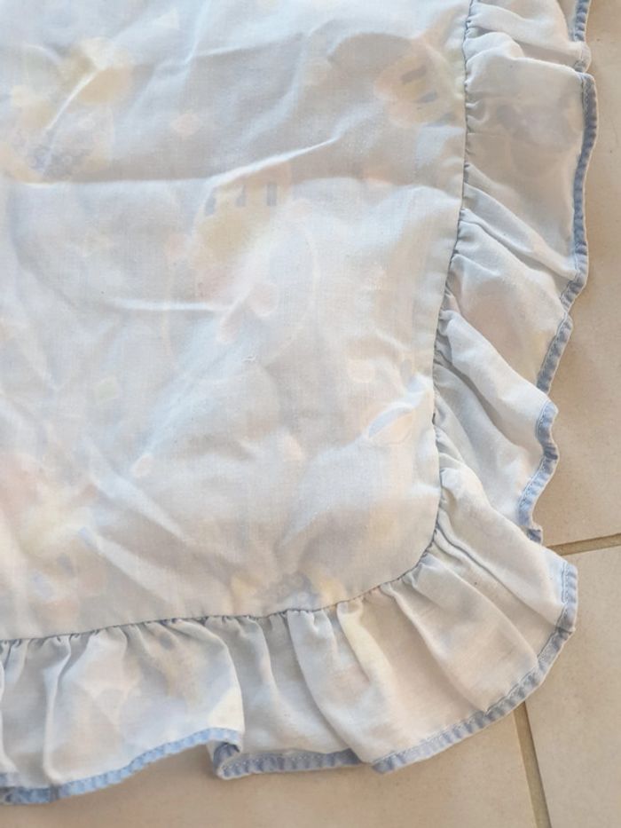 Couette lit barreau bebe leger 110 x 70 bleu avec images couvre lit - photo numéro 3