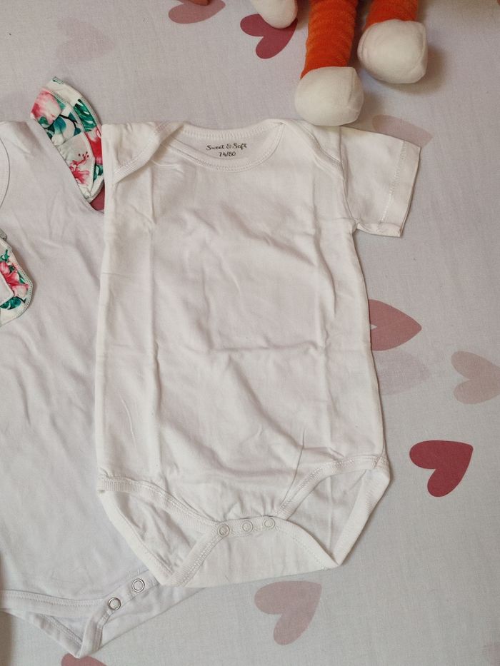 Lot de 3 bodies - 74/80 cm - Neuf - Zeeman/Shein - photo numéro 4