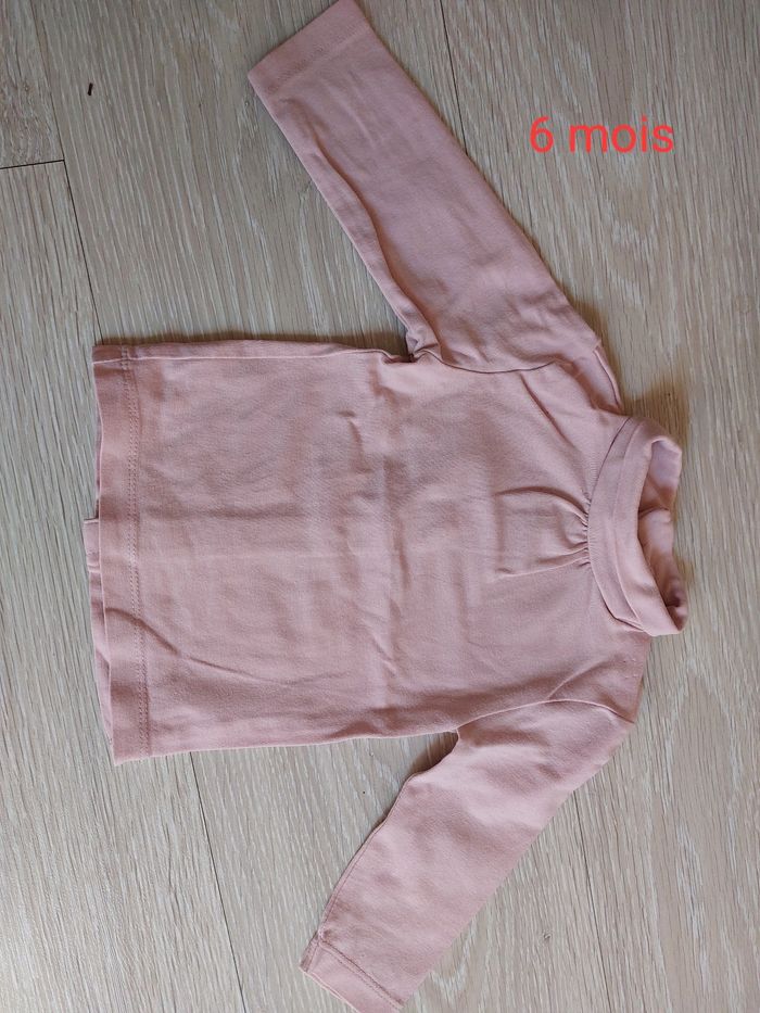 Sous pull rose clair