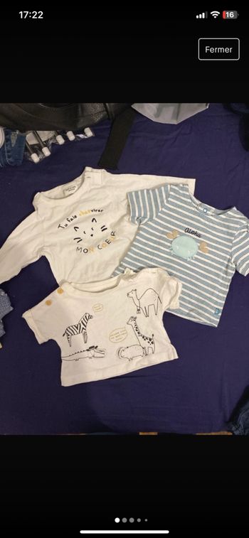 Lots de vêtements 1 mois