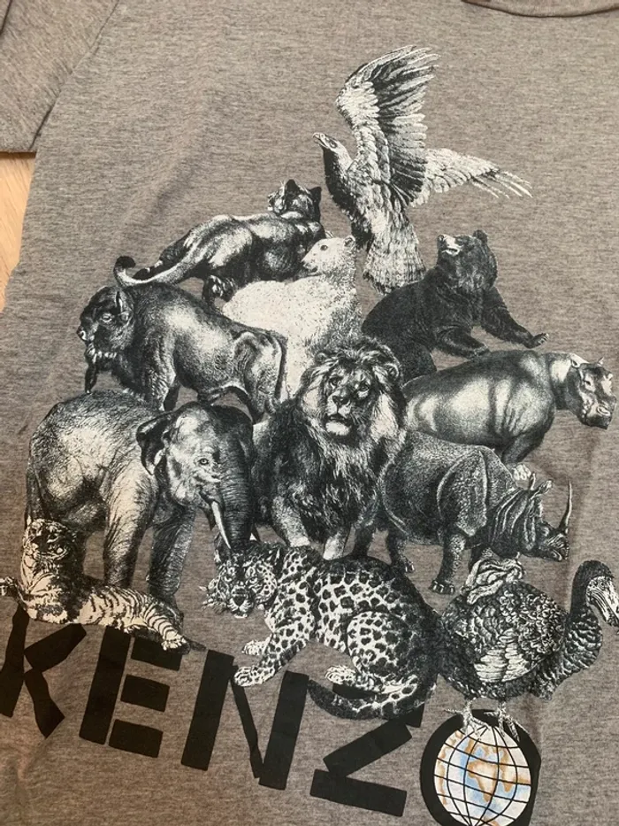 T-shirt gris Kenzo Memento collection taille S - photo numéro 2