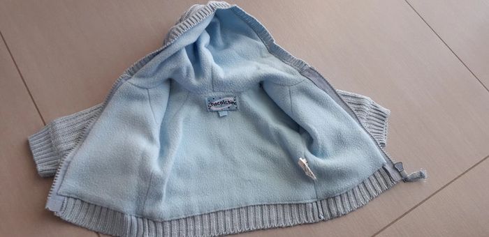 Gilet hiver bleu clair 3 mois - photo numéro 2