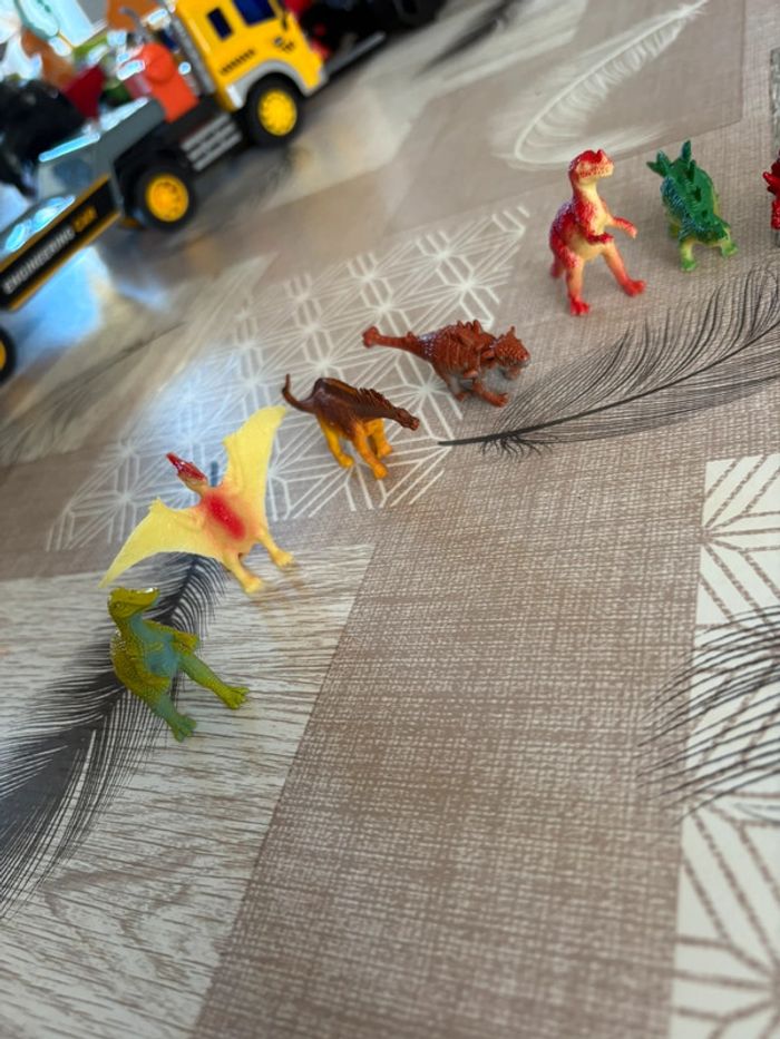 Lot de 13 petits dinosaures, jouet enfant - photo numéro 2
