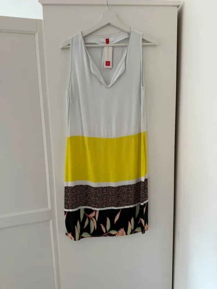 Robe d’été fluide neuve avec étiquette en viscose Miss Captain Trend 🌸 38