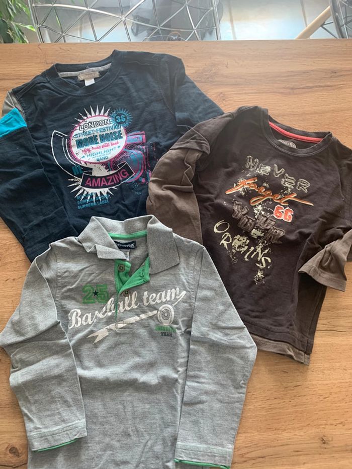 Lot 3 t-shirt manches longues orchestra garçon 4 ans