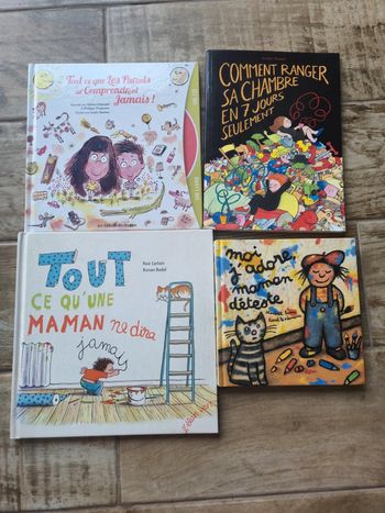 Lot de 4 livres rigolos parents enfants