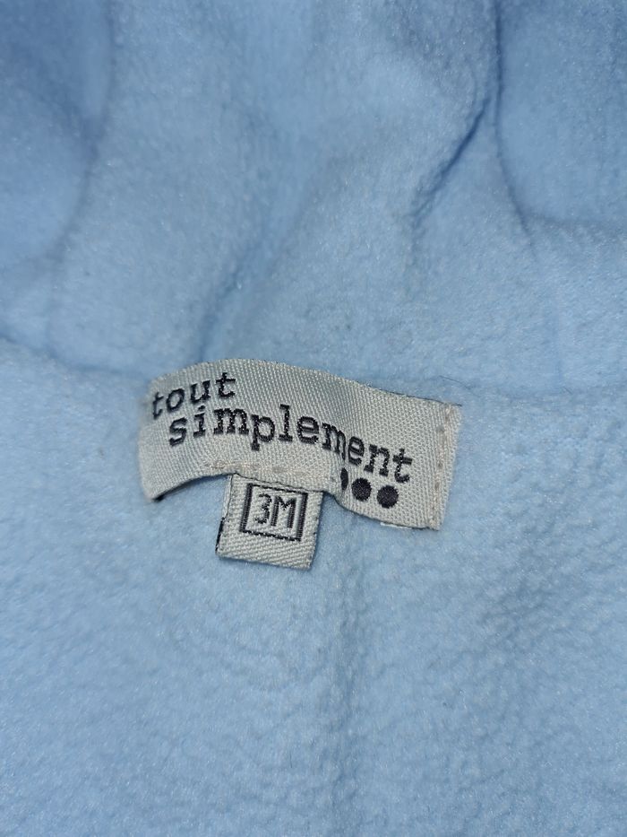 combinaison hiver bleu bébé 3 mois - photo numéro 4